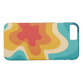 Colorful retro style swirl design Case-Mate iPhoneケース (裏面(横))