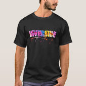 Colorful Riverside Lettering  Watercolor Riverside Tシャツ (正面)