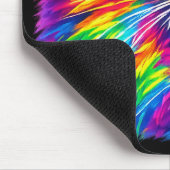 Colorful Roaring Lion Mouse Pad マウスパッド (コーナー)