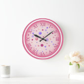 Colorful Roman Wall Clock ラージ壁時計 (ホーム)