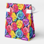 Colorful roses, watercolor floral print フェイバーボックス (裏面サイド)