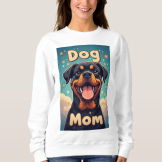 Colorful Rottweiler  Dog Mom スウェットシャツ