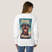 Colorful Rottweiler Dog Mom スウェットシャツ (裏面フル)