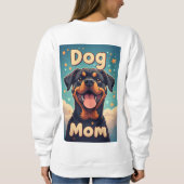 Colorful Rottweiler Dog Mom スウェットシャツ (裏面)