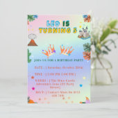 Colorful Royal King Birthday invitation 招待状 (スタンド正面)