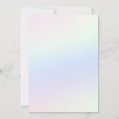 Colorful Royal King Birthday invitation 招待状 (裏面)