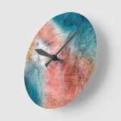 Colorful Rustic Metal Textures  ラウンド壁時計 (傾斜)