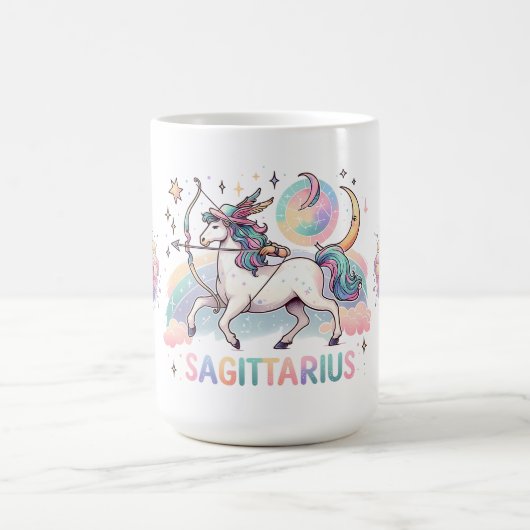 Colorful Sagittarius Archer Zodiac Astrology コーヒーマグカップ (中央)