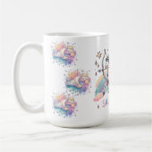 Colorful Sagittarius Archer Zodiac Astrology コーヒーマグカップ (左)
