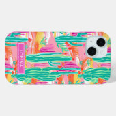 Colorful Saguaro Cacti Personalized Case-Mate iPhoneケース (裏面 (横))