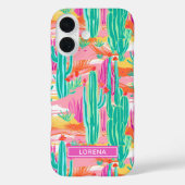 Colorful Saguaro Cacti Personalized Case-Mate iPhoneケース (裏面)