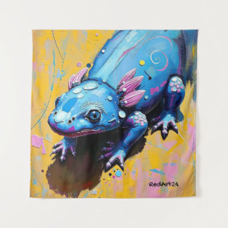 Colorful Salamander Wall Art – Endangered Amphibia タペストリー