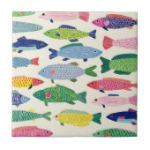 Colorful Sardines Seamless Pattern (1) タイル (正面)