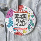 Colorful Scan Me QR 缶バッジ (インサイチュ)
