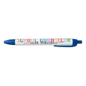 Colorful School Counselor Pen with Custom Name 黒ボールペン (ボトム)