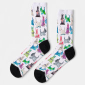 Colorful Scottie Socks ソックス (左)