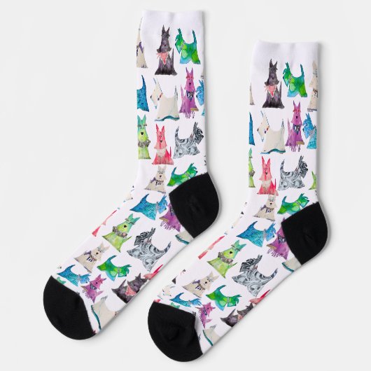 Colorful Scottie Socks ソックス (左)