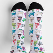 Colorful Scottie Socks ソックス (上部)