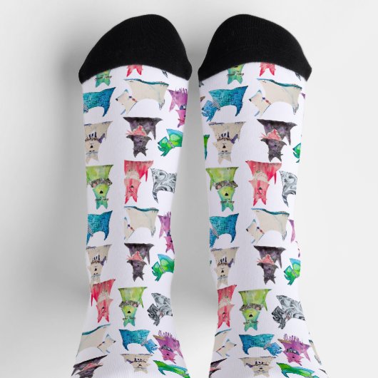 Colorful Scottie Socks ソックス (上部)