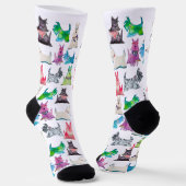 Colorful Scottie Socks ソックス (傾斜あり)