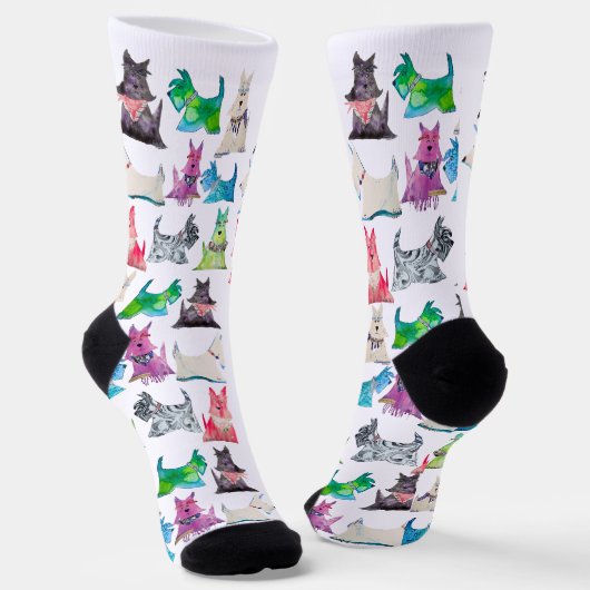 Colorful Scottie Socks ソックス (傾斜あり)