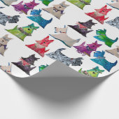 Colorful Scottie Wrapping Paper ラッピングペーパー (角)