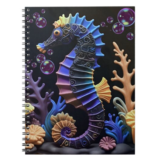 Colorful Seahorse ノートブック (正面)