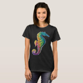 Colorful seahorse  Underwater  Diving  Aquarists Tシャツ (正面フル)