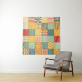 Colorful seamless patchwork pattern with abstract  タペストリー (インサイチュ)