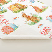 Colorful seamless pattern with spring easter conce シェルパブランケット (3/4)