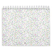 Colorful Sewing Pins White Dressmaker Seamstress カレンダー (カバー)