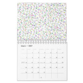 Colorful Sewing Pins White Dressmaker Seamstress カレンダー (3月 2027)