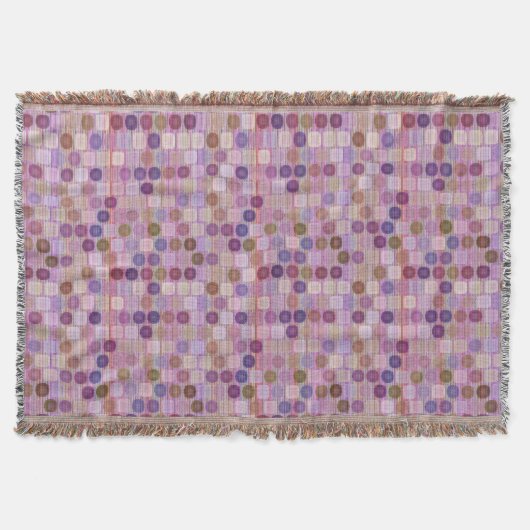 Colorful shapes スローブランケット (正面)
