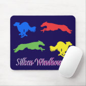 Colorful Silken Windhounds  マウスパッド (マウス)