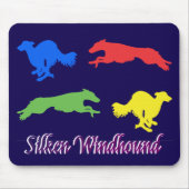 Colorful Silken Windhounds マウスパッド (正面)