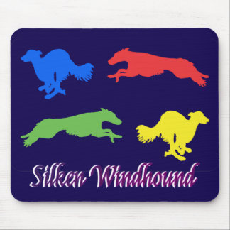 Colorful Silken Windhounds  マウスパッド