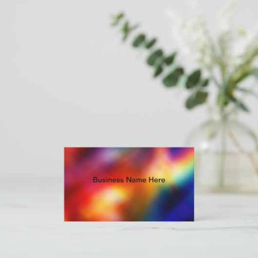 Colorful Simple Business Cards Design Template 名刺 (スタンド正面)
