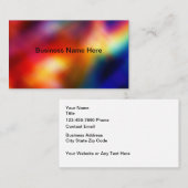 Colorful Simple Business Cards Design Template 名刺 (正面/裏面)