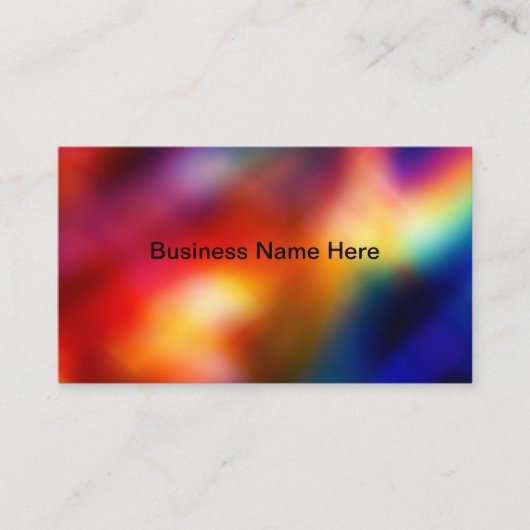 Colorful Simple Business Cards Design Template 名刺 (正面)