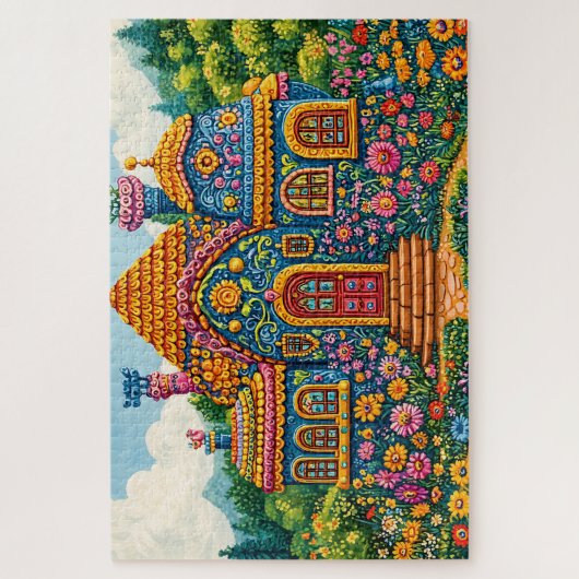 Colorful Simple Rustic Modern Cool ジグソーパズル (縦)