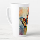 Colorful Single Butterfly Mug カフェラテマグ (左アングル)
