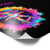 COLORFUL SKATEBOARDING INVITE! フォトプリント            (角)