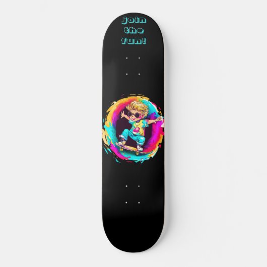 COLORFUL SKATER FUN! スケートボード (正面)