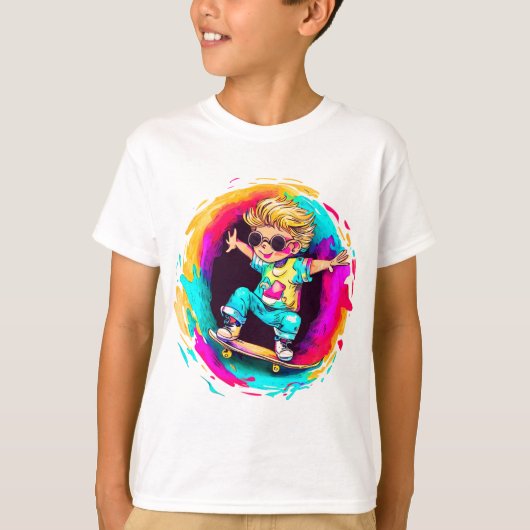 COLORFUL SKATER FUN! Tシャツ (正面)