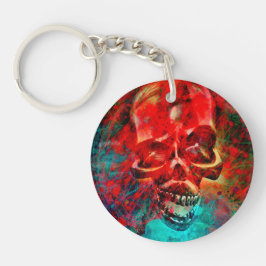Colorful skull キーホルダー