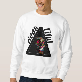 Colorful Skull "Beautiful" T-Shirt スウェットシャツ