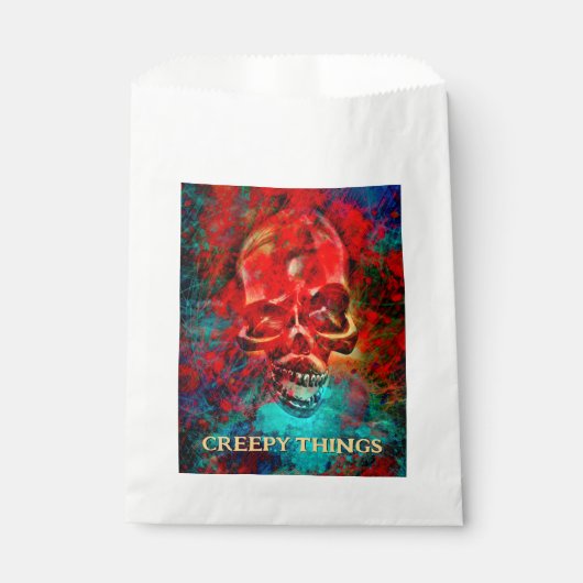 Colorful skull. Creepy Things  フェイバーバッグ (正面)