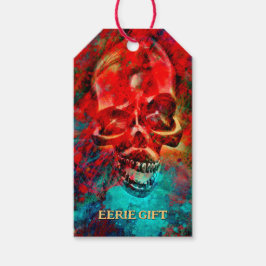 Colorful skull. Eerie Gift  ギフトタグ