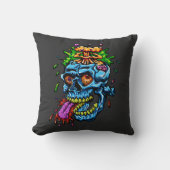 Colorful Skull Explosion クッション (正面)