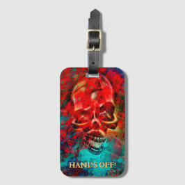 Colorful skull. Hands Off! ラゲッジタグ